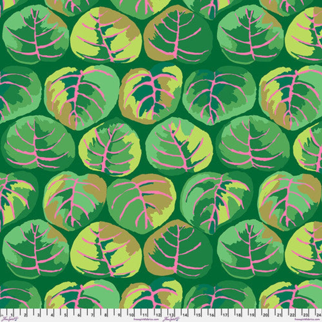 Fabric FreeSpirit Kaffe Fassett Green Palm Leaves by the Quarter Yard PWGP208.GREEN